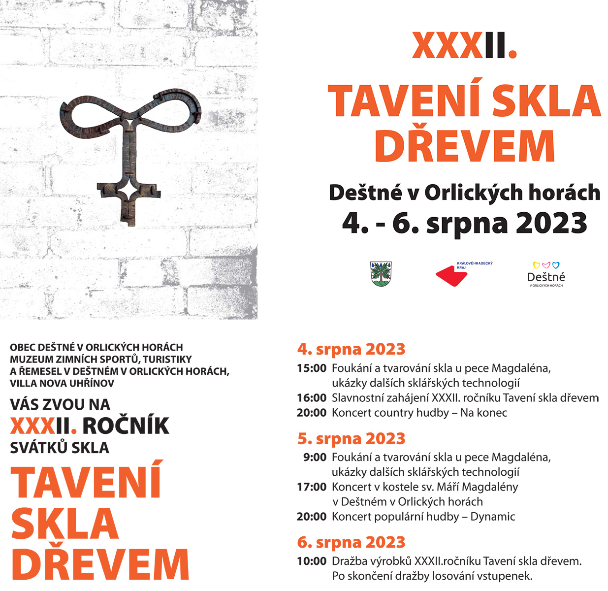 Tavení skla dřevem 2023